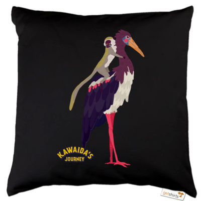 Motiv: Kissen Baumwolle - Kawaida's Journey - Kawaida Bird - bestimme auf Wunsch Details wie Produkt, Grösse, Farbe und Position selbst ! Motiv: Kissen Baumwolle - Kawaida's Journey - Kawaida Bird