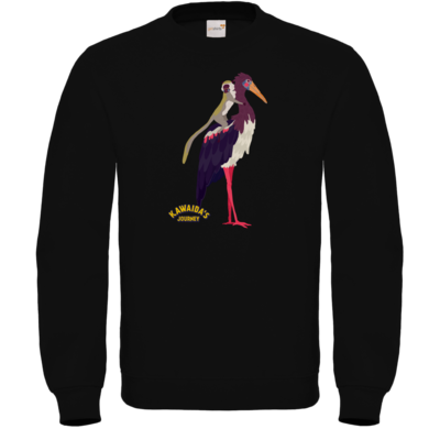 Motiv: Sweatshirt FAIR WEAR - Kawaida's Journey - Kawaida Bird - bestimme auf Wunsch Details wie Produkt, Grösse, Farbe und Position selbst ! Motiv: Sweatshirt FAIR WEAR - Kawaida's Journey - Kawaida Bird