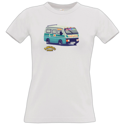 Motiv: T-Shirt Damen Premium FAIR WEAR - Kawaida's Journey - Dala Dala - bestimme auf Wunsch Details wie Produkt, Grösse, Farbe und Position selbst ! Motiv: T-Shirt Damen Premium FAIR WEAR - Kawaida's Journey - Dala Dala