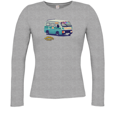 Motiv: Longsleeve Damen FAIR WEAR - Kawaida's Journey - Dala Dala - bestimme auf Wunsch Details wie Produkt, Grösse, Farbe und Position selbst ! Motiv: Longsleeve Damen FAIR WEAR - Kawaida's Journey - Dala Dala