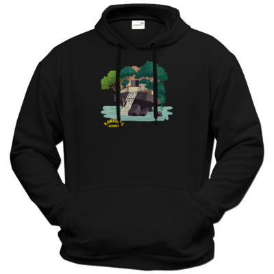 Motiv: Hoodie Premium FAIR WEAR - Kawaida's Journey - Beach House - bestimme auf Wunsch Details wie Produkt, Grösse, Farbe und Position selbst ! Motiv: Hoodie Premium FAIR WEAR - Kawaida's Journey - Beach House
