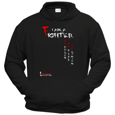 Motiv: Hoodie Classic - Kampfkunst Lifestyle - I am a Fighter - bestimme auf Wunsch Details wie Produkt, Grösse, Farbe und Position selbst ! Motiv: Hoodie Classic - Kampfkunst Lifestyle - I am a Fighter