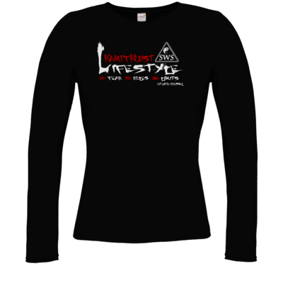 Motiv: Longsleeve Damen FAIR WEAR - Kampfkunst Lifestyle - Logo 2 - bestimme auf Wunsch Details wie Produkt, Grösse, Farbe und Position selbst ! Motiv: Longsleeve Damen FAIR WEAR - Kampfkunst Lifestyle - Logo 2