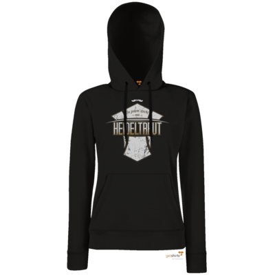 Motiv: Hoodie Damen Classic - Heidelwurst Merch - Heideltraut - Slogan - bestimme auf Wunsch Details wie Produkt, Grösse, Farbe und Position selbst ! Motiv: Hoodie Damen Classic - Heidelwurst Merch - Heideltraut - Slogan