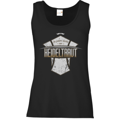 Motiv: Tank Top Damen Classic - Heidelwurst Merch - Heideltraut - Slogan - bestimme auf Wunsch Details wie Produkt, Grösse, Farbe und Position selbst ! Motiv: Tank Top Damen Classic - Heidelwurst Merch - Heideltraut - Slogan
