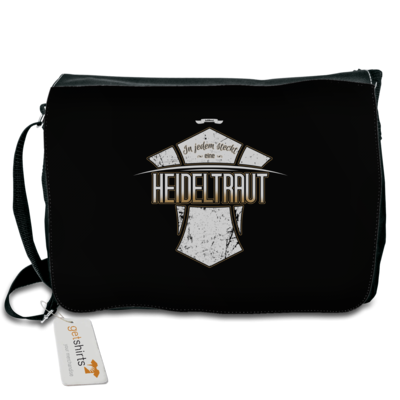 Motiv: Schultertasche - Heidelwurst Merch - Heideltraut - Slogan - bestimme auf Wunsch Details wie Produkt, Grösse, Farbe und Position selbst ! Motiv: Schultertasche - Heidelwurst Merch - Heideltraut - Slogan