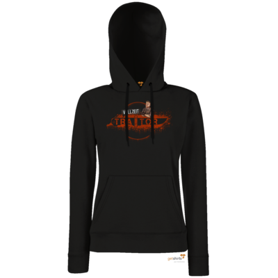 Motiv: Hoodie Damen Classic - Heidelwurst Merch - Curry - Vollzeit Traitor - bestimme auf Wunsch Details wie Produkt, Grösse, Farbe und Position selbst ! Motiv: Hoodie Damen Classic - Heidelwurst Merch - Curry - Vollzeit Traitor