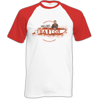 Motiv: Baseball-T FAIR WEAR - Heidelwurst Merch - Curry - Vollzeit Traitor - bestimme auf Wunsch Details wie Produkt, Grösse, Farbe und Position selbst ! Motiv: Baseball-T FAIR WEAR - Heidelwurst Merch - Curry - Vollzeit Traitor