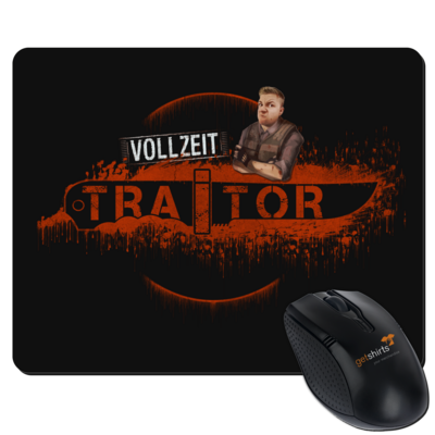 Motiv: Mousepad Textil - Heidelwurst Merch - Curry - Vollzeit Traitor - bestimme auf Wunsch Details wie Produkt, Grösse, Farbe und Position selbst ! Motiv: Mousepad Textil - Heidelwurst Merch - Curry - Vollzeit Traitor