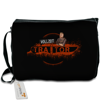 Motiv: Schultertasche - Heidelwurst Merch - Curry - Vollzeit Traitor - bestimme auf Wunsch Details wie Produkt, Grösse, Farbe und Position selbst ! Motiv: Schultertasche - Heidelwurst Merch - Curry - Vollzeit Traitor