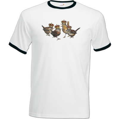 Motiv: T-Shirt Ringer - Vogelmenschen - Quatuor Coronati 