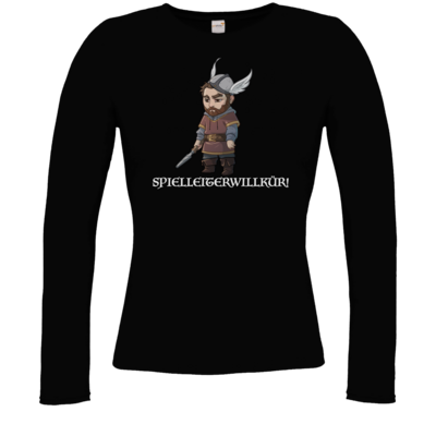 Motiv: Longsleeve Damen FAIR WEAR - Let's Plays - Nubor Spielleiterwillkür - Chibi - bestimme auf Wunsch Details wie Produkt, Grösse, Farbe und Position selbst ! Motiv: Longsleeve Damen FAIR WEAR - Let's Plays - Nubor Spielleiterwillkür - Chibi