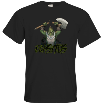Motiv: T-Shirt Premium FAIR WEAR - Let's Plays - Echsitus - bestimme auf Wunsch Details wie Produkt, Grösse, Farbe und Position selbst ! Motiv: T-Shirt Premium FAIR WEAR - Let's Plays - Echsitus