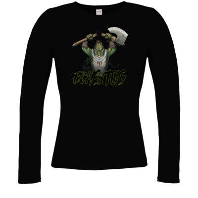 Motiv: Longsleeve Damen FAIR WEAR - Let's Plays - Echsitus - bestimme auf Wunsch Details wie Produkt, Grösse, Farbe und Position selbst ! Motiv: Longsleeve Damen FAIR WEAR - Let's Plays - Echsitus