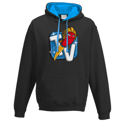 Motiv: Two-Tone Hoodie - Senderlogo - bestimme auf Wunsch Details wie Produkt, Grösse, Farbe und Position selbst ! Motiv: Two-Tone Hoodie - Senderlogo