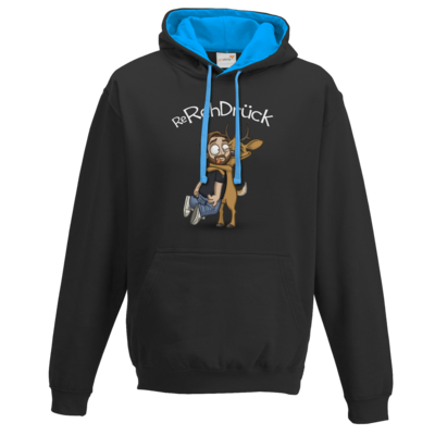 Motiv: Two-Tone Hoodie - ReRehDrueck - bestimme auf Wunsch Details wie Produkt, Grösse, Farbe und Position selbst ! Motiv: Two-Tone Hoodie - ReRehDrueck
