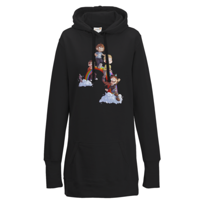 Motiv: Lady Longline Hoodie - Dead by Daylight - Regenbogen - bestimme auf Wunsch Details wie Produkt, Grösse, Farbe und Position selbst ! Motiv: Lady Longline Hoodie - Dead by Daylight - Regenbogen