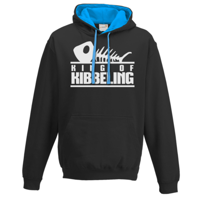 Motiv: Two-Tone Hoodie - Dead by Daylight - King of Kibbeling - bestimme auf Wunsch Details wie Produkt, Grösse, Farbe und Position selbst ! Motiv: Two-Tone Hoodie - Dead by Daylight - King of Kibbeling