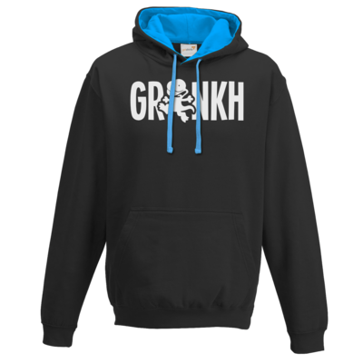 Motiv: Two-Tone Hoodie - Lurch sw - bestimme auf Wunsch Details wie Produkt, Grösse, Farbe und Position selbst ! Motiv: Two-Tone Hoodie - Lurch sw