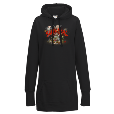 Motiv: Lady Longline Hoodie - Survival - bestimme auf Wunsch Details wie Produkt, Grösse, Farbe und Position selbst ! Motiv: Lady Longline Hoodie - Survival