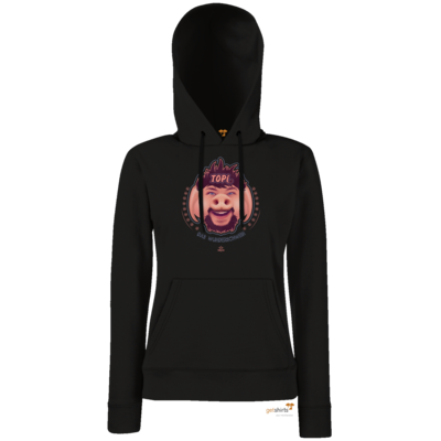 Motiv: Hoodie Damen Classic - TOPI Wunderschwein - bestimme auf Wunsch Details wie Produkt, Grösse, Farbe und Position selbst ! Motiv: Hoodie Damen Classic - TOPI Wunderschwein