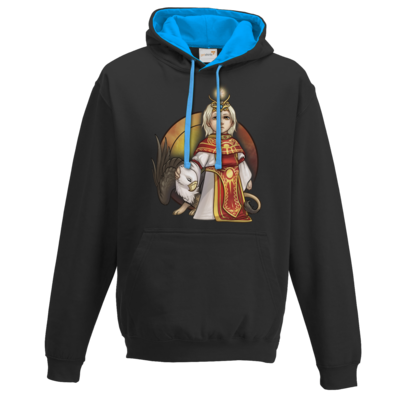 Motiv: Two-Tone Hoodie - Götter - Praios - Chibi - bestimme auf Wunsch Details wie Produkt, Grösse, Farbe und Position selbst ! Motiv: Two-Tone Hoodie - Götter - Praios - Chibi