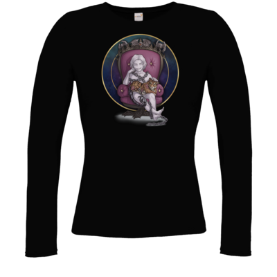 Motiv: Longsleeve Damen FAIR WEAR - Götter und Dämonen - Namenloser - Chibi - bestimme auf Wunsch Details wie Produkt, Grösse, Farbe und Position selbst ! Motiv: Longsleeve Damen FAIR WEAR - Götter und Dämonen - Namenloser - Chibi