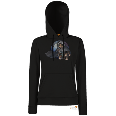 Motiv: Hoodie Damen Classic - Götter - Phex - Chibi - bestimme auf Wunsch Details wie Produkt, Grösse, Farbe und Position selbst ! Motiv: Hoodie Damen Classic - Götter - Phex - Chibi