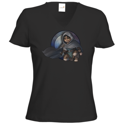 Motiv: T-Shirt Damen V-Neck Classic - Götter - Phex - Chibi - bestimme auf Wunsch Details wie Produkt, Grösse, Farbe und Position selbst ! Motiv: T-Shirt Damen V-Neck Classic - Götter - Phex - Chibi