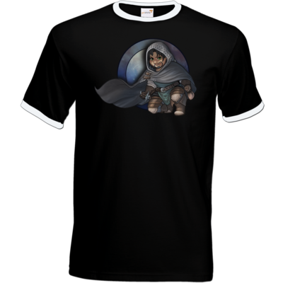 Motiv: T-Shirt Ringer - Götter - Phex - Chibi - bestimme auf Wunsch Details wie Produkt, Grösse, Farbe und Position selbst ! Motiv: T-Shirt Ringer - Götter - Phex - Chibi