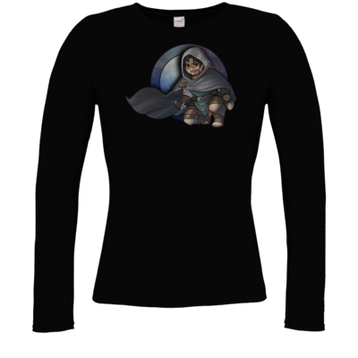 Motiv: Longsleeve Damen FAIR WEAR - Götter - Phex - Chibi - bestimme auf Wunsch Details wie Produkt, Grösse, Farbe und Position selbst ! Motiv: Longsleeve Damen FAIR WEAR - Götter - Phex - Chibi