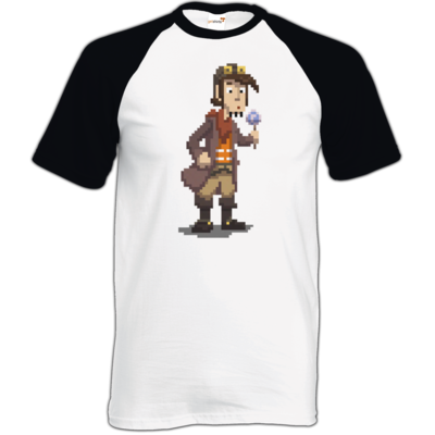 Motiv: TShirt Baseball - Deponia - Pixelrufus - bestimme auf Wunsch Details wie Produkt, Grösse, Farbe und Position selbst ! Motiv: TShirt Baseball - Deponia - Pixelrufus
