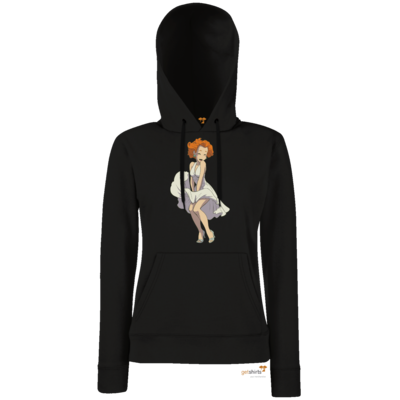 Motiv: Hoodie Damen Classic - Deponia - Marilyn Monroe Goal - bestimme auf Wunsch Details wie Produkt, Grösse, Farbe und Position selbst ! Motiv: Hoodie Damen Classic - Deponia - Marilyn Monroe Goal