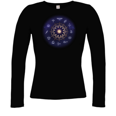 Motiv: Longsleeve Damen Organic - Götter - Zwölfgötterkreis - bestimme auf Wunsch Details wie Produkt, Grösse, Farbe und Position selbst ! Motiv: Longsleeve Damen Organic - Götter - Zwölfgötterkreis