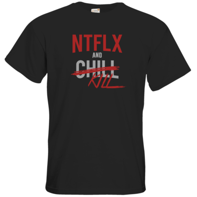 Motiv: T-Shirt Premium FAIR WEAR - NTFLX - bestimme auf Wunsch Details wie Produkt, Grösse, Farbe und Position selbst ! Motiv: T-Shirt Premium FAIR WEAR - NTFLX
