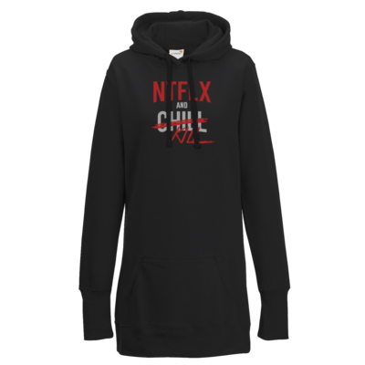 Motiv: Lady Longline Hoodie - NTFLX - bestimme auf Wunsch Details wie Produkt, Grösse, Farbe und Position selbst ! Motiv: Lady Longline Hoodie - NTFLX