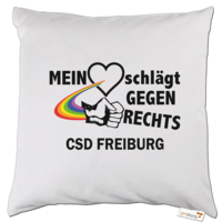 Motiv: Kissen - Mein Herz schlägt gegen Rechts - bestimme auf Wunsch Details wie Produkt, Grösse, Farbe und Position selbst ! Motiv: Kissen - Mein Herz schlägt gegen Rechts