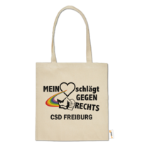 Motiv: Baumwolltasche - Mein Herz schlägt gegen Rechts - bestimme auf Wunsch Details wie Produkt, Grösse, Farbe und Position selbst ! Motiv: Baumwolltasche - Mein Herz schlägt gegen Rechts