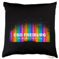 Motiv: Kissen Baumwolle - CSD Freiburg Regenbogen - bestimme auf Wunsch Details wie Produkt, Grösse, Farbe und Position selbst ! Motiv: Kissen Baumwolle - CSD Freiburg Regenbogen