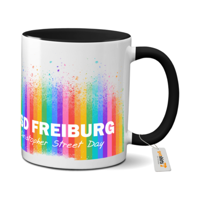 Motiv: Tasse farbig - CSD Freiburg Regenbogen 