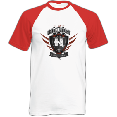 Motiv: Baseball-T FAIR WEAR - Team Heidelwurst - bestimme auf Wunsch Details wie Produkt, Grösse, Farbe und Position selbst ! Motiv: Baseball-T FAIR WEAR - Team Heidelwurst