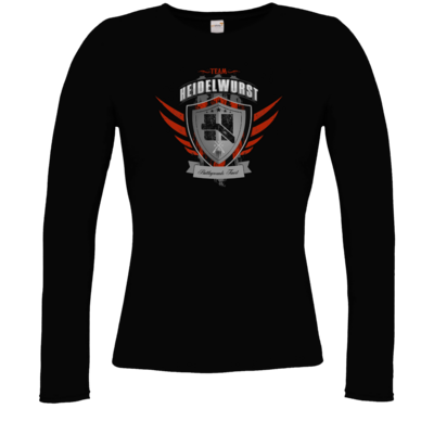 Motiv: Longsleeve Damen FAIR WEAR - Team Heidelwurst - bestimme auf Wunsch Details wie Produkt, Grösse, Farbe und Position selbst ! Motiv: Longsleeve Damen FAIR WEAR - Team Heidelwurst