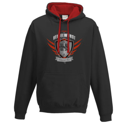Motiv: Two-Tone Hoodie - Team Heidelwurst - bestimme auf Wunsch Details wie Produkt, Grösse, Farbe und Position selbst ! Motiv: Two-Tone Hoodie - Team Heidelwurst
