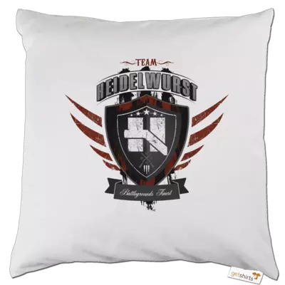 Motiv: Kissen - Team Heidelwurst - bestimme auf Wunsch Details wie Produkt, Grösse, Farbe und Position selbst ! Motiv: Kissen - Team Heidelwurst