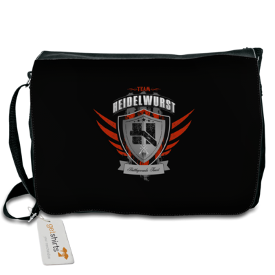 Motiv: Schultertasche - Team Heidelwurst - bestimme auf Wunsch Details wie Produkt, Grösse, Farbe und Position selbst ! Motiv: Schultertasche - Team Heidelwurst
