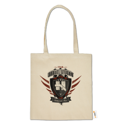 Motiv: Baumwolltasche - Team Heidelwurst - bestimme auf Wunsch Details wie Produkt, Grösse, Farbe und Position selbst ! Motiv: Baumwolltasche - Team Heidelwurst