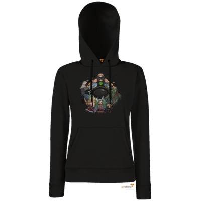 Motiv: Hoodie Damen Classic - Let's Plays - Das Buch Der Abenteuer - Chibi - bestimme auf Wunsch Details wie Produkt, Grösse, Farbe und Position selbst ! Motiv: Hoodie Damen Classic - Let's Plays - Das Buch Der Abenteuer - Chibi