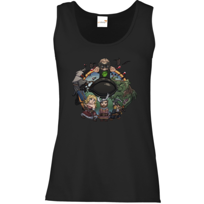 Motiv: Tank Top Damen Classic - Let's Plays - Das Buch Der Abenteuer - Chibi - bestimme auf Wunsch Details wie Produkt, Grösse, Farbe und Position selbst ! Motiv: Tank Top Damen Classic - Let's Plays - Das Buch Der Abenteuer - Chibi