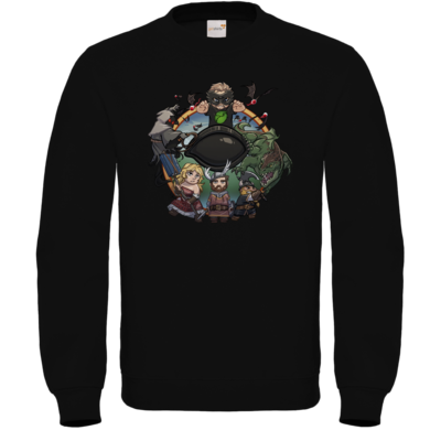 Motiv: Sweatshirt FAIR WEAR - Let's Plays - Das Buch Der Abenteuer - Chibi - bestimme auf Wunsch Details wie Produkt, Grösse, Farbe und Position selbst ! Motiv: Sweatshirt FAIR WEAR - Let's Plays - Das Buch Der Abenteuer - Chibi