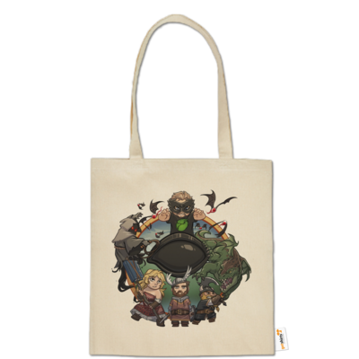 Motiv: Baumwolltasche - Let's Plays - Das Buch Der Abenteuer - Chibi - bestimme auf Wunsch Details wie Produkt, Grösse, Farbe und Position selbst ! Motiv: Baumwolltasche - Let's Plays - Das Buch Der Abenteuer - Chibi
